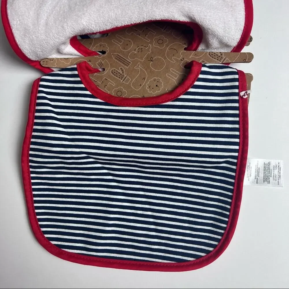 Baby Essentials July Fourth Bib and 1 Pair Socks Accessories Set